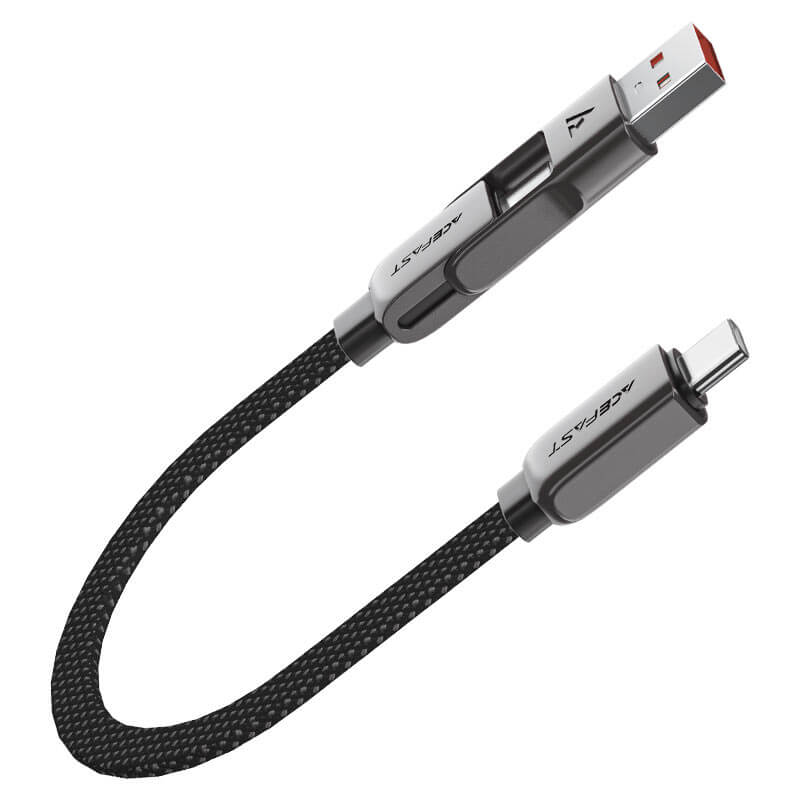 Acefast 2-in-1 60W Usb & Ub-C to Usb-C 0.2m Cable