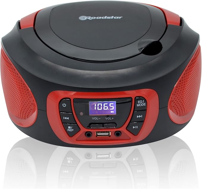 Roadstar Portable FM Radio, CD/MP3 Player and USB Input