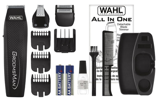 WAHL GROOMS MAN ALL-IN-ONE BATTERY GROOMING KIT - 5537C