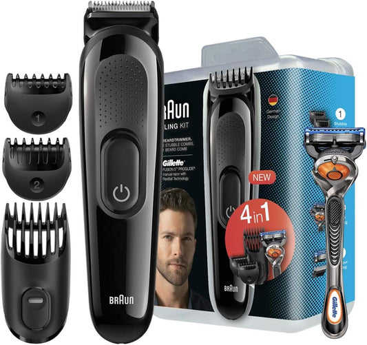 BRAUN BEARD TRIMMER STYLING KIT 4 IN 1 - SK3000
