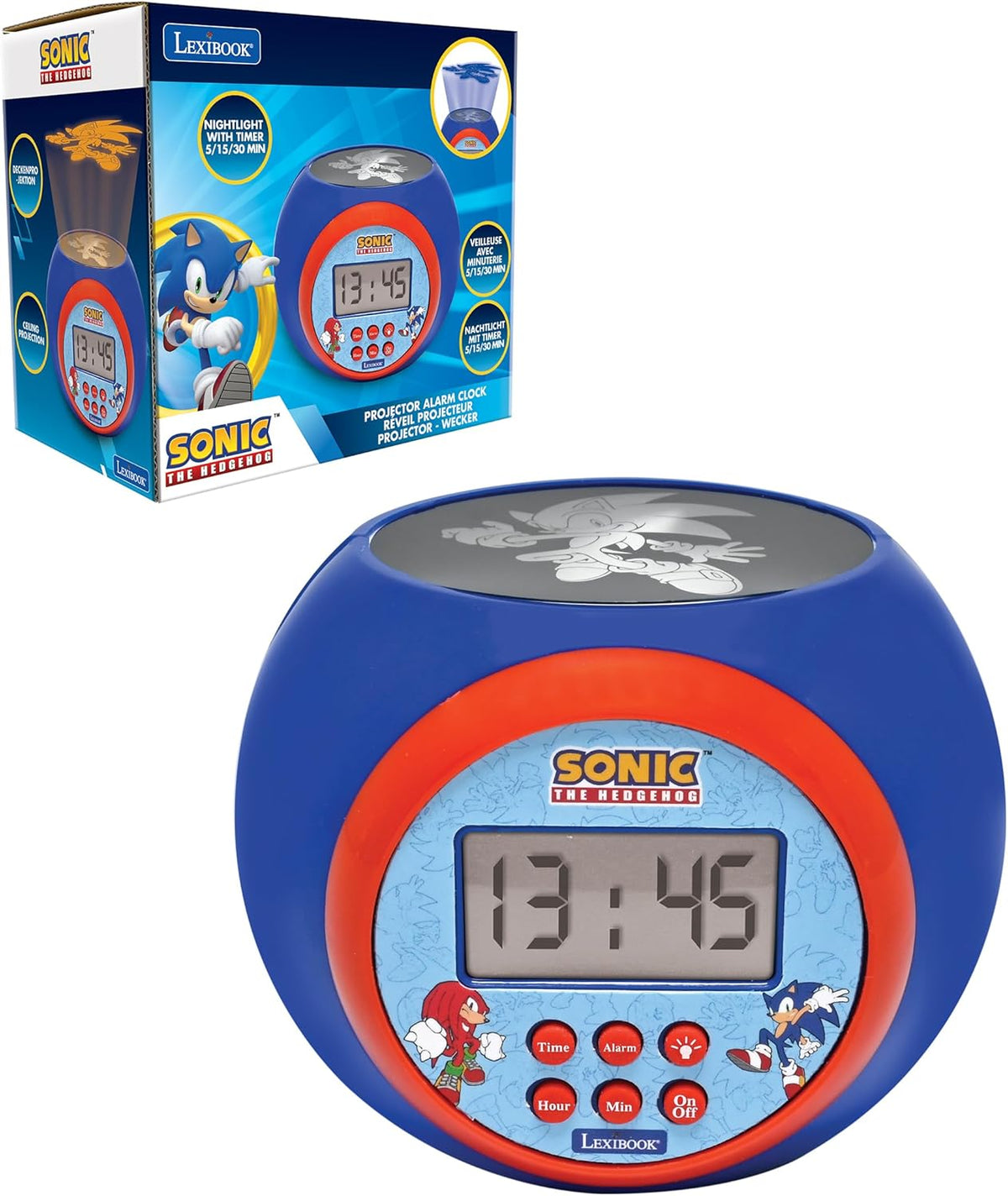 Lexibook Sonic Kids Alarm Clock