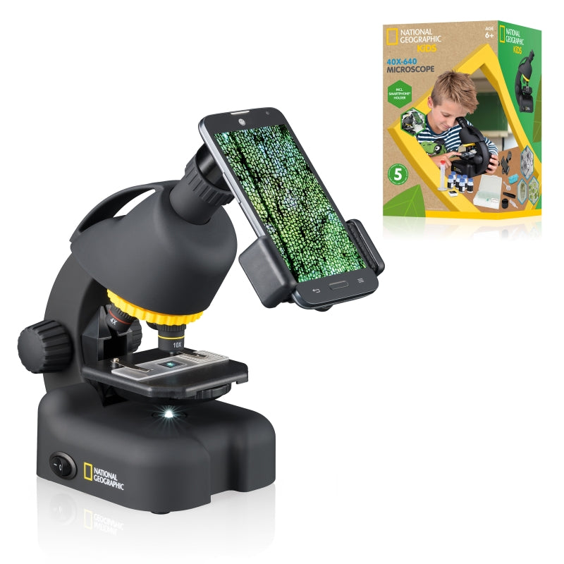 National Geographic 60-640x Microscope with Smartphone Adapter