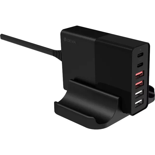Devia Multi-Port 75W 4xUsb+2xUsb-C Desktop Stand Charger