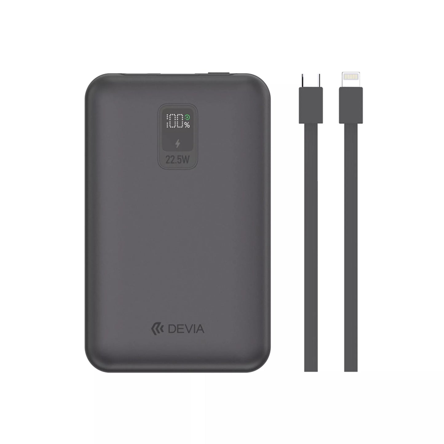 Devia 10000mAh 22.5W with Lightning and Usb-C Cables Power Bank