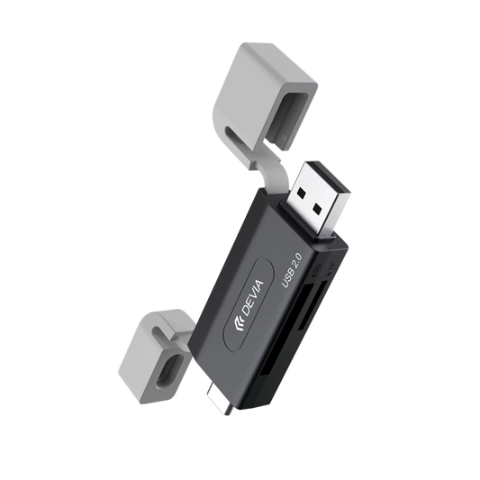 Devia Usb+Usb-C 2.0 To SD TF 2in1 Card Reader