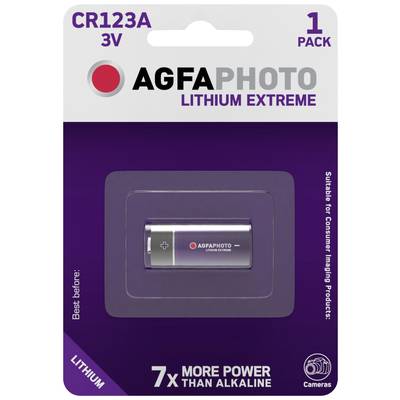 AgfaPhoto CR123A 3V Lothium Extreme pack of 1