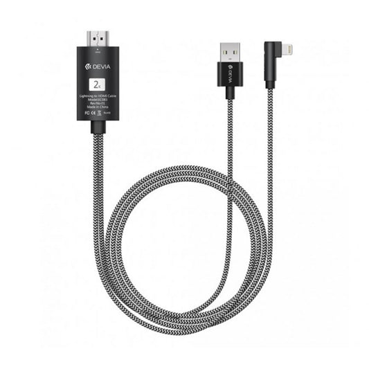 DEVIA STORM SERIES HDMI CABLE (HDMI TO LIGHTNING) – BLACK