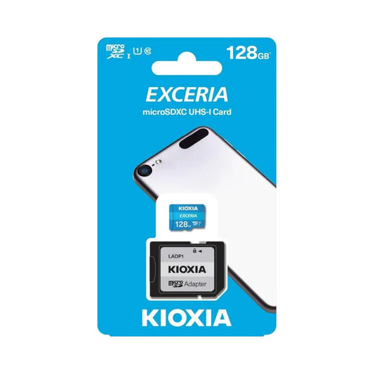 Exceria Kioxia microSDHC-I 128GB SD Card with Adapter