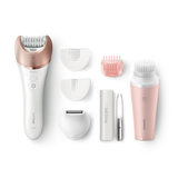 Philips Satinelle Prestige Wet & Dry Epilator, Trimmer + Cleanser BRP566