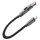 Acefast 2-in-1 60W Usb & Ub-C to Usb-C 0.2m Cable
