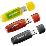 Intenso Rainbow Line Usb 2.0 3x16GB Flash Drive