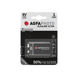 AgfaPhoto 9V 6LR61 Alkaline Ultra Battery Pack of 1