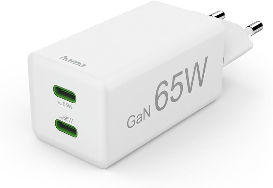 Hama Mini Charger Dual Usb-c 65W EU Plug