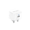 Ven-Dens Usb + Usb-C 3 Pin Fast Charger Plug  20W SP-TC78AC