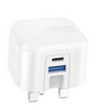 Ven-Dens Usb & Usb-C 25W 3 Pin Fast Charger SP-TC52AC