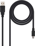 Nanocable Usb to Type A/M Mini 1m Cable