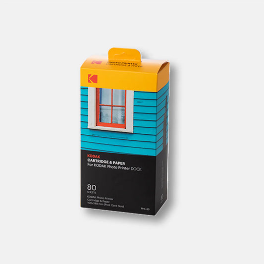 Kodak Cartridge & Paper 80 Sheets PHC-80