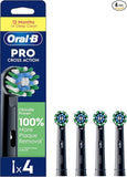 Oral-B Pro Cross Action 4x Replacement Heads for Electric Toothbrush