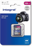 Integral SDXC Premium 128GB Class 10 V30 SD Card