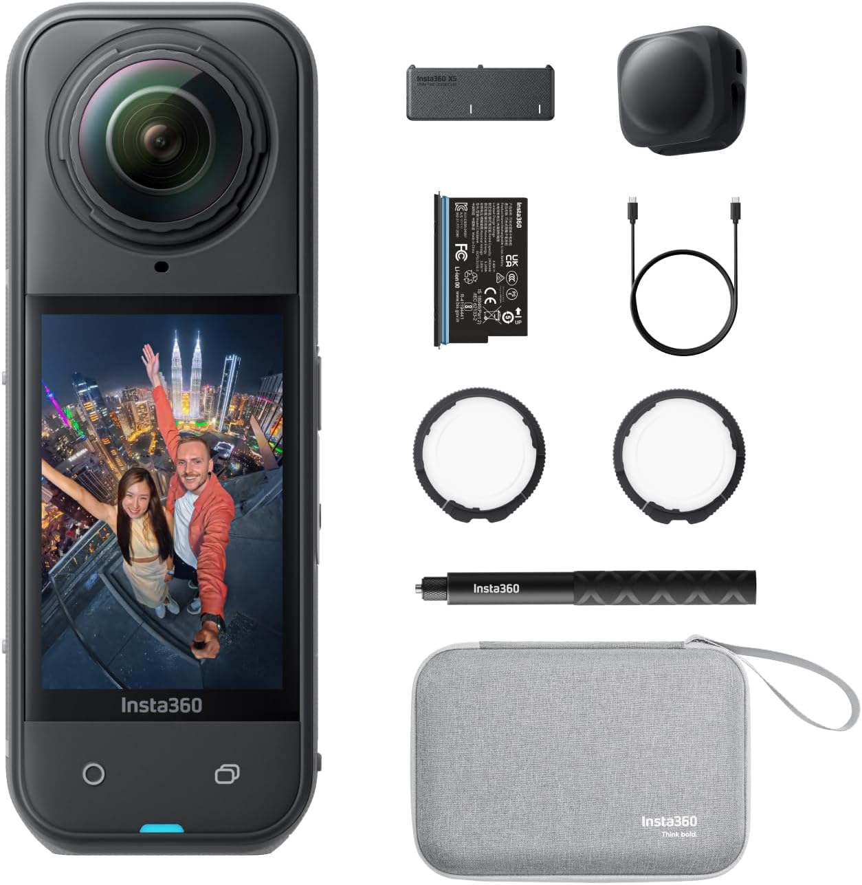 Insta360 X5 – 8K 360° Action Camera with Essentials Bundle