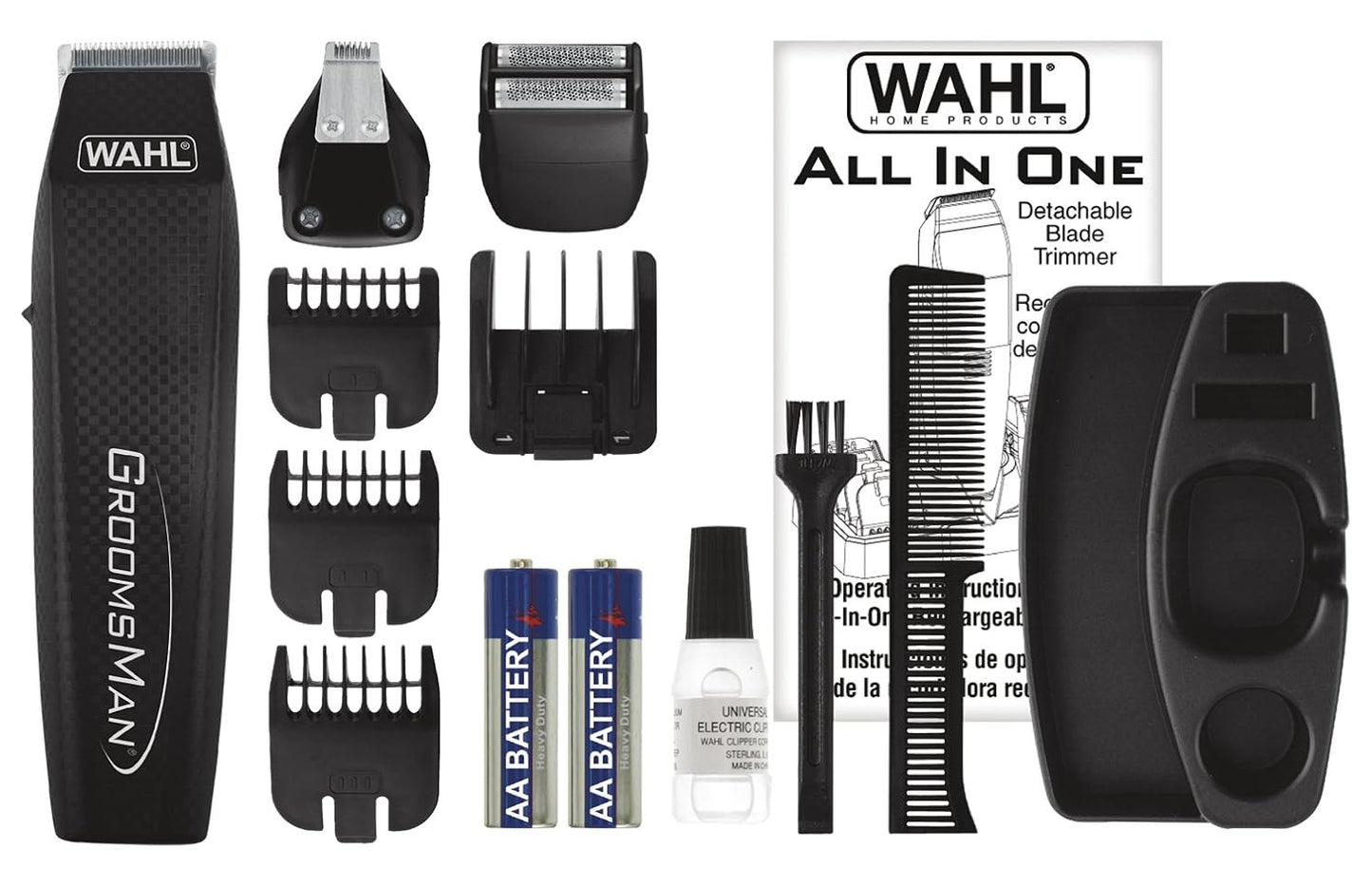 WAHL GROOMS MAN ALL-IN-ONE BATTERY GROOMING KIT - 5537C