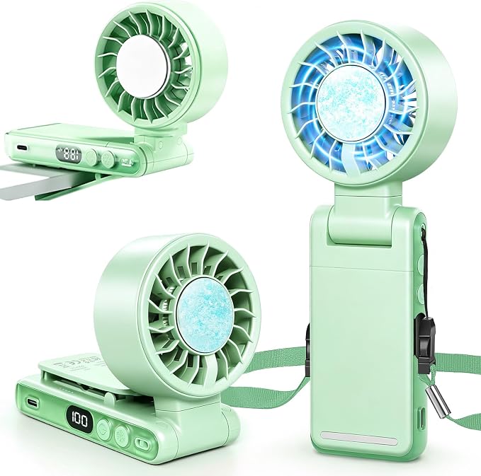 Handheld Portable Turbo Fan with a Foldable Clip on fan