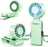 Handheld Portable Turbo Fan with a Foldable Clip on fan