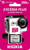 Exceria Plus Kioxia U3 V30 4K 256GB SD Card with Adapter