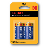 Kodak Max Super Alkaline C 1.5v Batteries