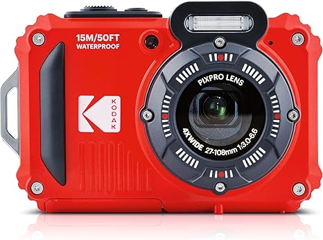 Kodak PixPro WZ2 Waterproof Camera (2x Batteries and 16GB SD Card)