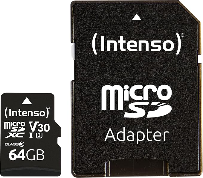 Intenso MicroSDXC SD Card Class 10 UHS-I 64GB