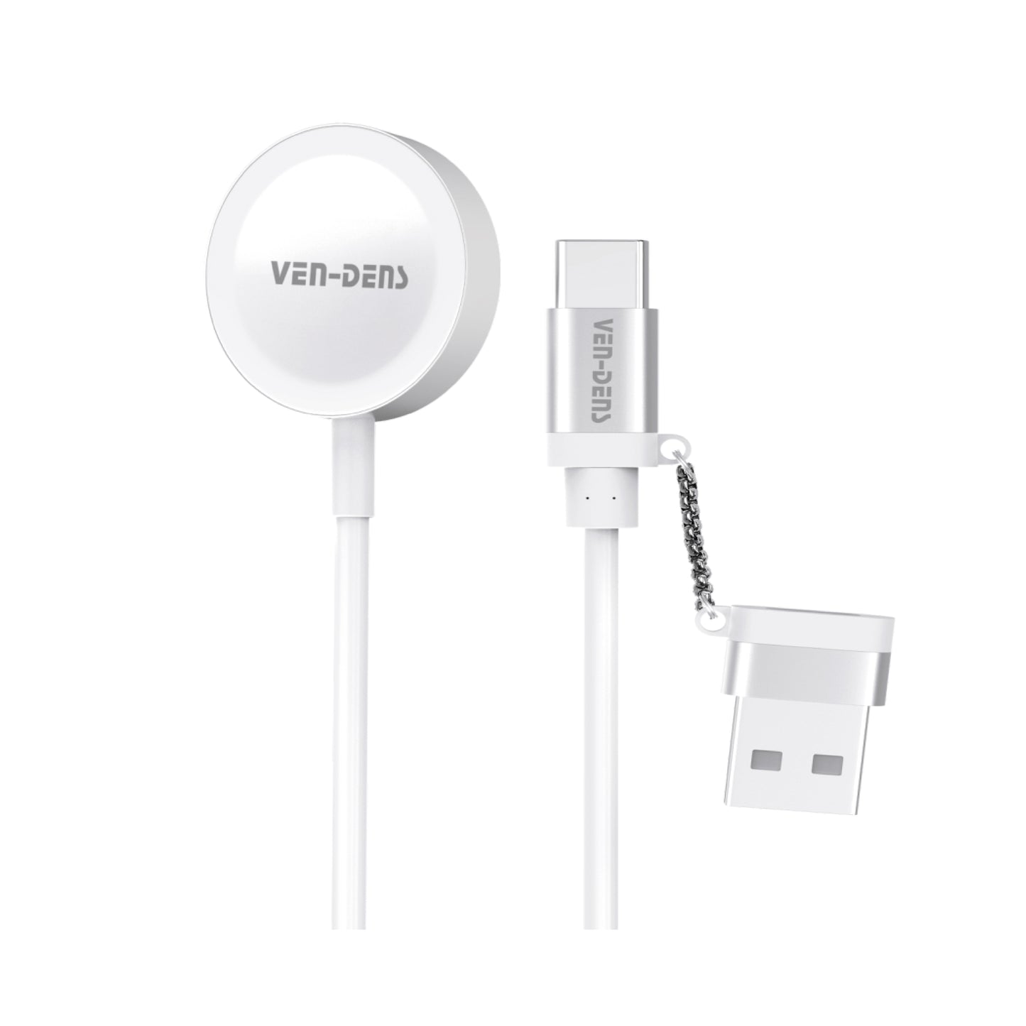 Ven-Dens 2in1 Usb+Usb-C for Apple Watch Cable Charger VD-WLC012