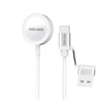 Ven-Dens 2in1 Usb+Usb-C for Apple Watch Cable Charger VD-WLC012