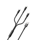 Ven-Dens 3in1 Usb to Micro/Usb-C/IOS 1.2m Cable VD-DCA01