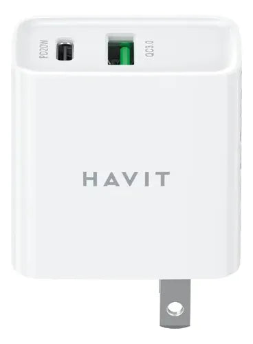Havit HV-UC111 20W US Power Adapter Usb & Usb-C Ports