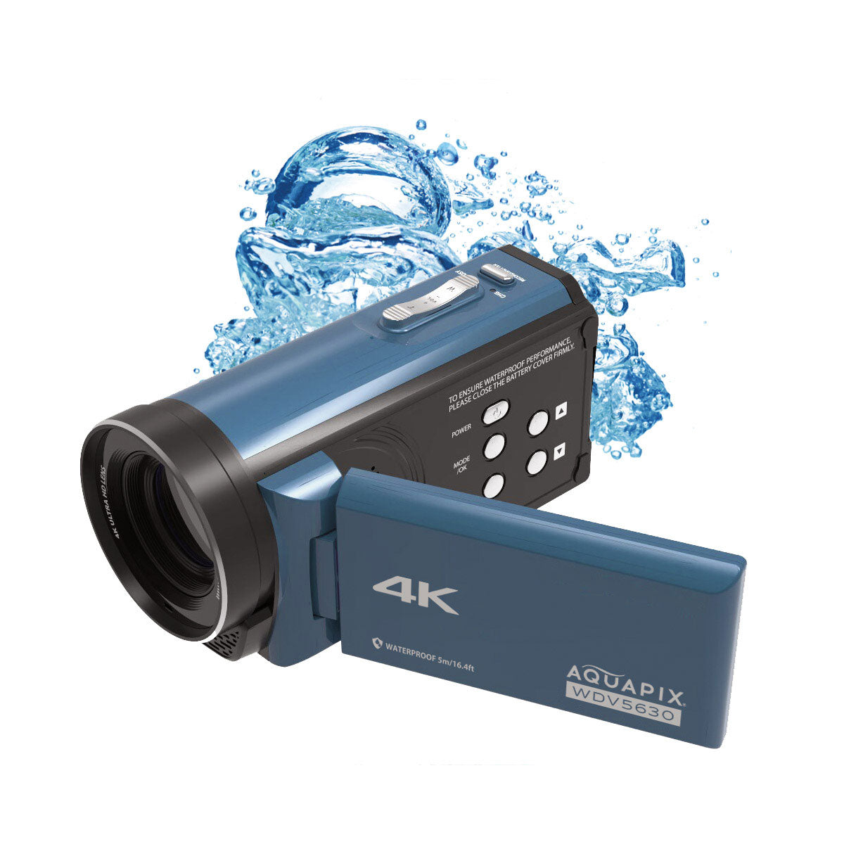 AQUAPIX WATERPROOF DV CAMCORDER WDV5630 4K – Alpha Electronics Gib