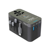 Microdia 1WorldAdapter PD70W GaN Pro With 1xUsb + Dual Usb-C + Usb-C Cable