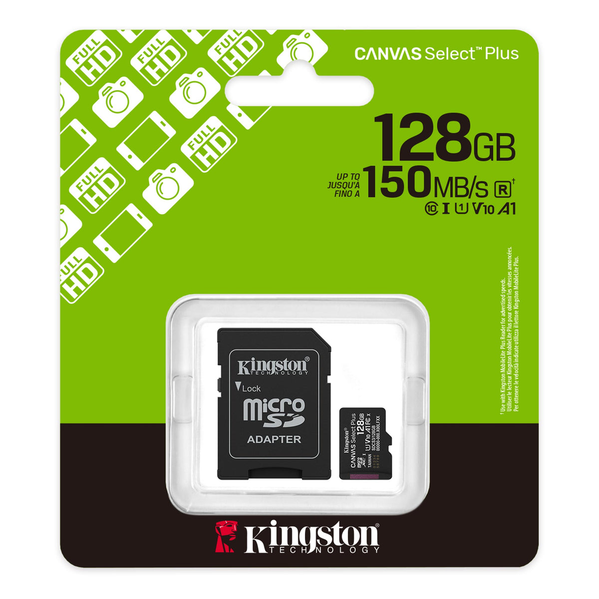 Kingston Canvas Select Plus MicroSD Card 128GB 150MB/s