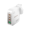 Microdia SmartCube Nano 140W 3x Usb-C & 1x Usb UK Charger Plug