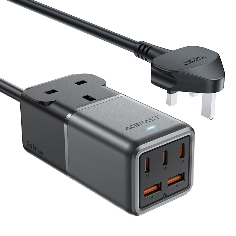 Acefast Z3 Power Strip PD75W Fast Charger (3xUsb-C + 2xUsb)