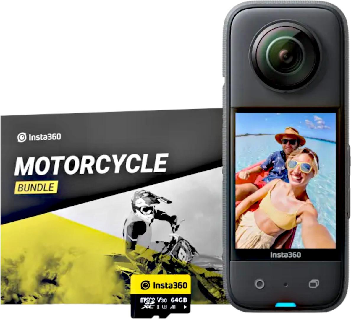 Insta360 X3 Waterproof 360 Action Camera  Motorcycle Kit