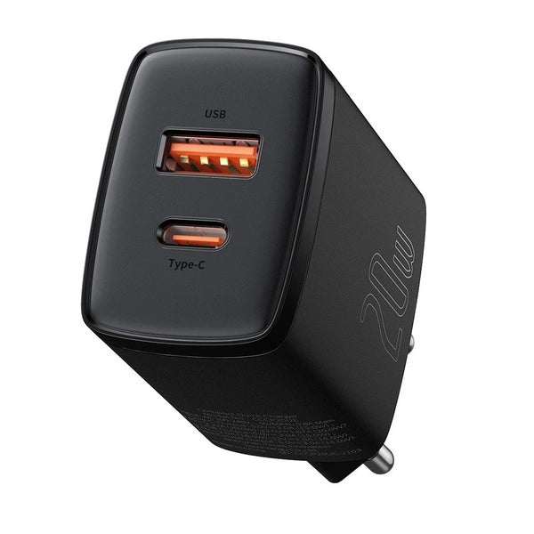 Baseus Usb+Usb-C 20W EU Plug Charger