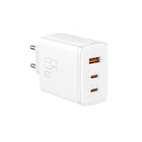 Baseus 2xUsb-C+Usb 65W EU Plug Charger