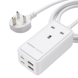 Momax OnePlug 65W GaN Extension Plug Socker Power Strip (2xUsb+2xUsb-C)
