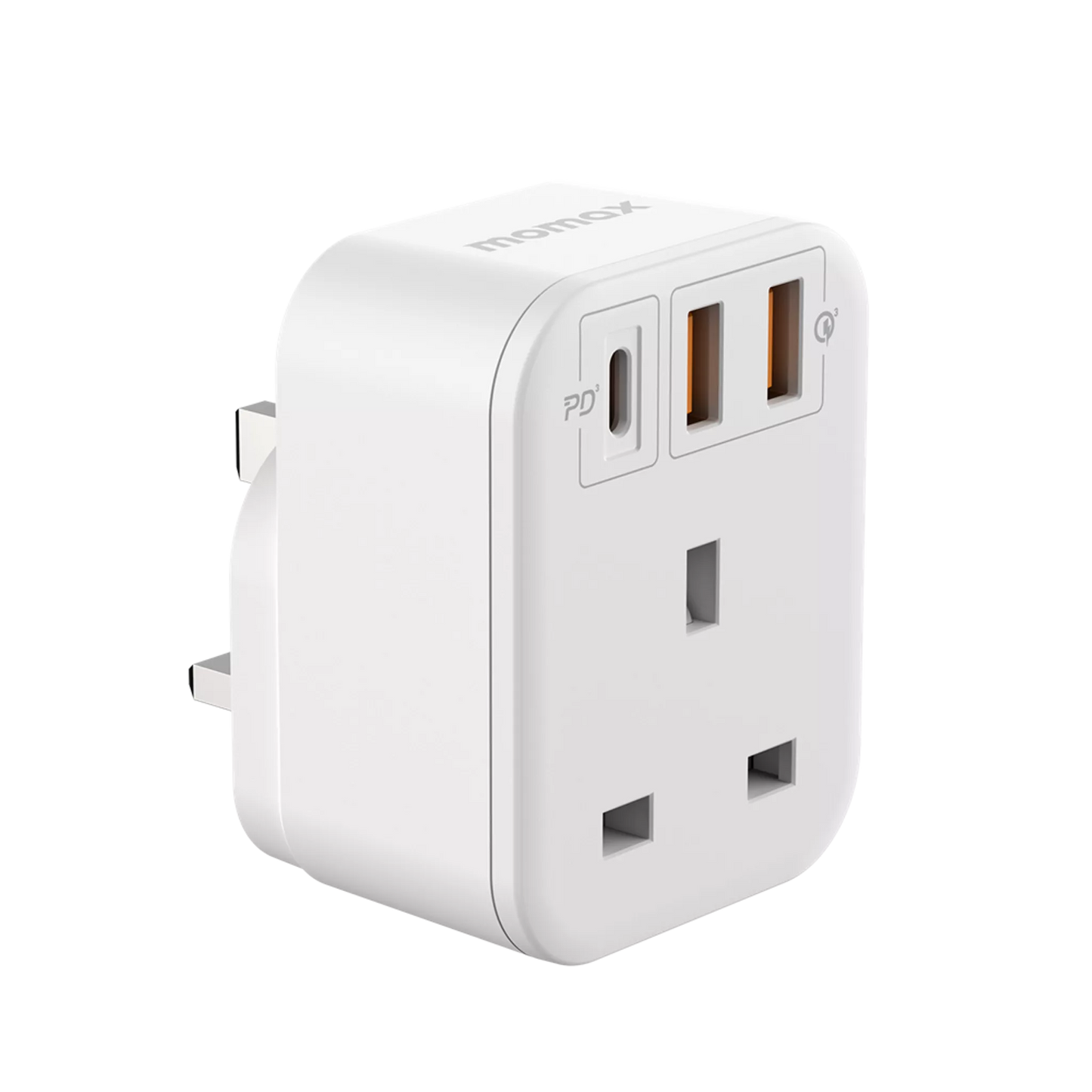 Momax OnePlug Extension Plug Socket Extender 2xUsb + 1x Usb-C