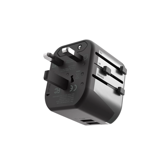 Devia Global Multiple-Function Travel Adapter With 2xUsb
