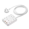 Momax OnePlug 4-Outlet Extension Plug Socket Power Strip (1xUsb-C+2xUsb)