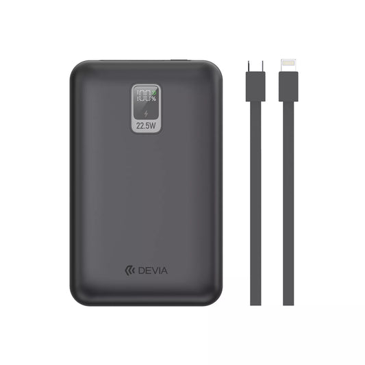 Devia 20000mAh 22.5W Power Bank With Usb-C and Lightning Cables