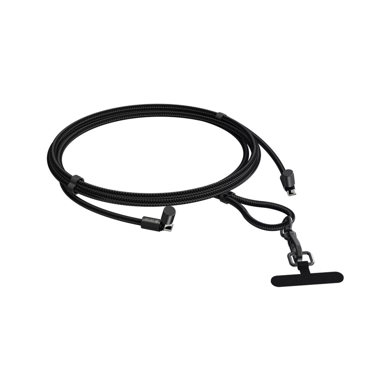 Devia 16m 60W Lanyard Woven Braided Power Delivery Usb-C to Usb-C Cable