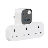 Momax 1-Charge Work Flow 3-Outlet T-Shaped Extension Socket Dual Usb + Dual Usb-C
